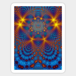 Kaleidoscope Fractal Beam Portrait Magnet